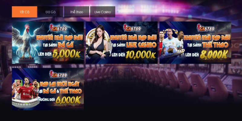 Các ưu đãi đang có tại nhà cái